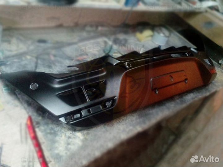 Тюнинг диффузор заднего бампера Opel Astra J GTC