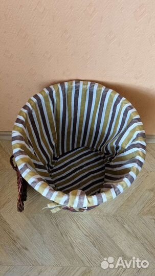 Корзина плетёная для белья