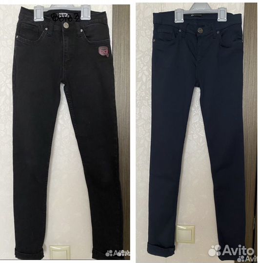 Джинсы skinny для девочки 11-13 лет (160 см)