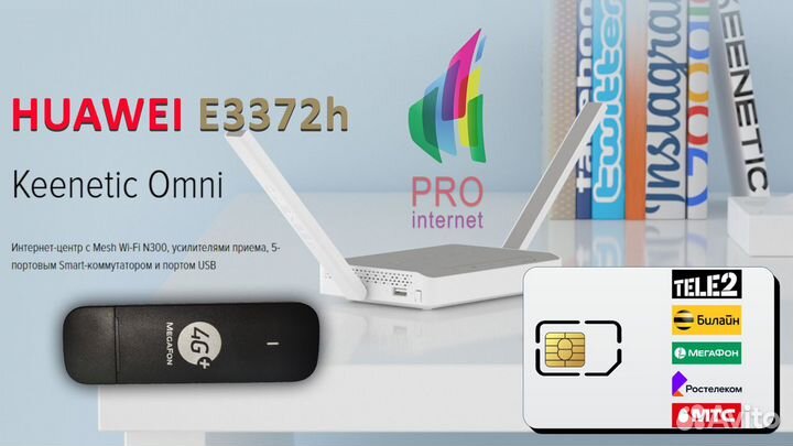 Роутер keenetic Omni huawei E3372h-320