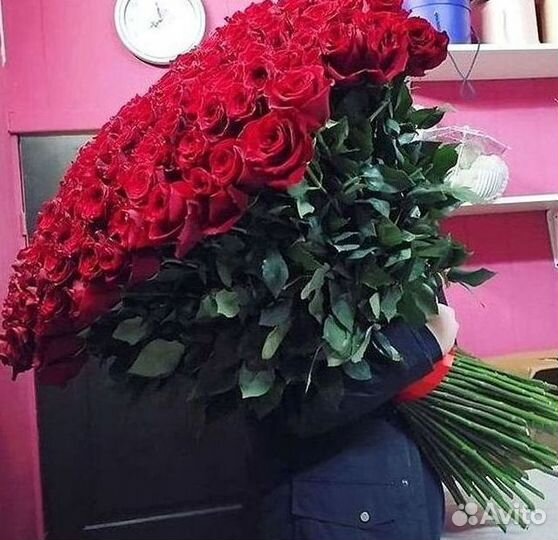 Высокие розы 150 160 170 180 190см доставка Москва