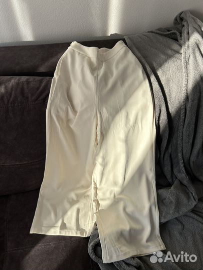 Брюки струящиеся белые