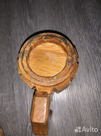 Кружки деревянные и из бересты