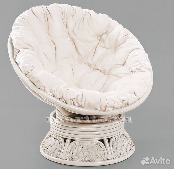 Кресло-качалка плетеное из ротанга