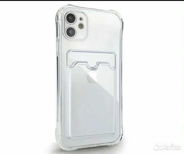 Прозрачный силиконовый Чехол на iPhone 8 11 XR