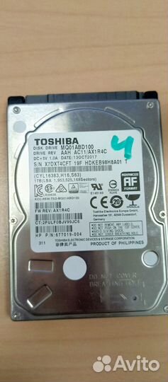 Жесткий диск Toshiba 1Tb 2.5