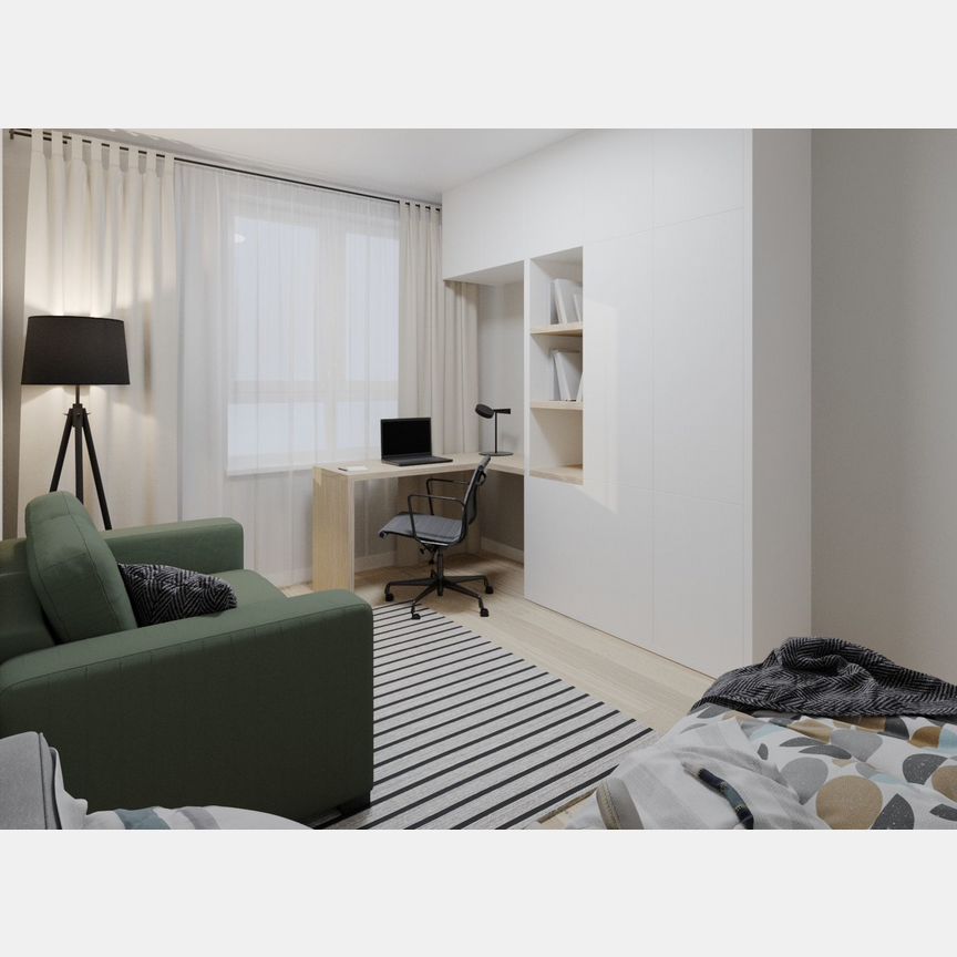 1-к. квартира, 42 м², 9/12 эт.