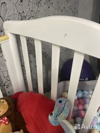 Десткия кроватка с ортопедическим матрасом