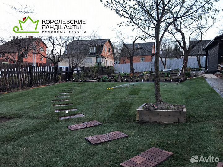 Рулонный газон