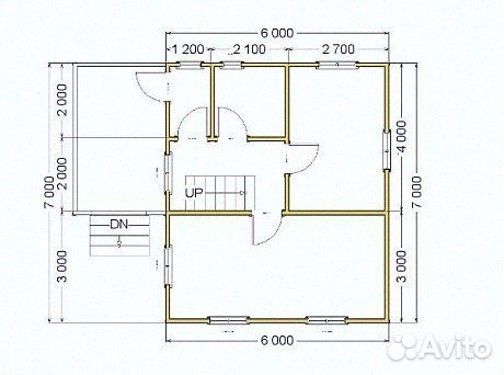 Каркасный дом 6х7