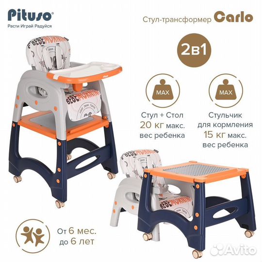 Стульчик для кормления трансформер