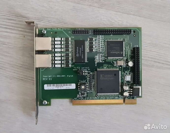 Плата E1 Digium TE205P