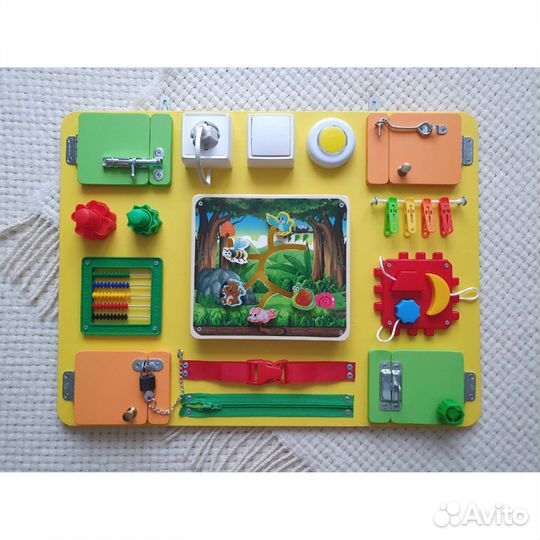 Бизиборд / Развивающая доска / Развивающий модуль