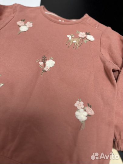 Комплект кофточка на флисе C&A и лосины 86-92