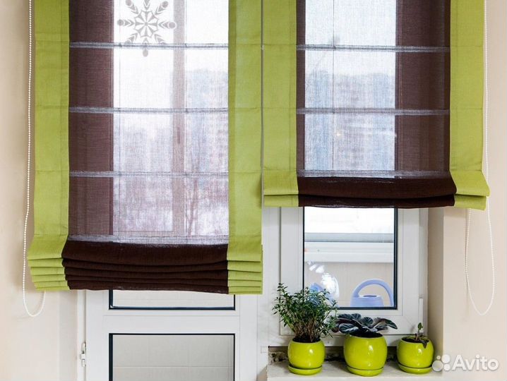 Римские шторы и жалюзи