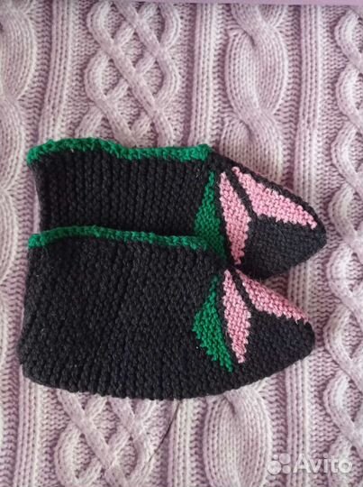 Следки- тапочки ручной вязки