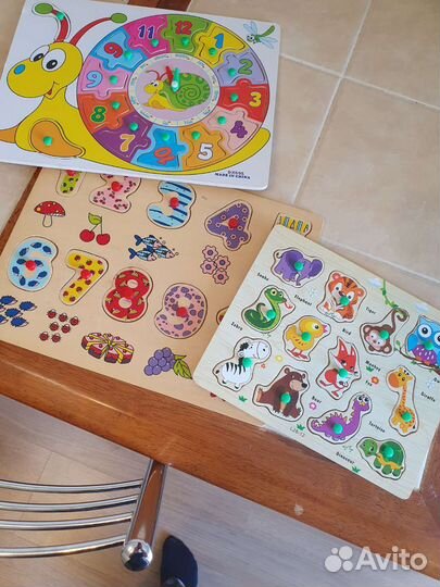 Деревянные игры, лото, игры на липучках