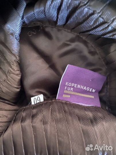 Шапка берет норковая женская