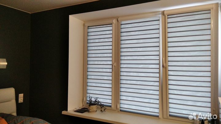 Рулонные шторы день ночь