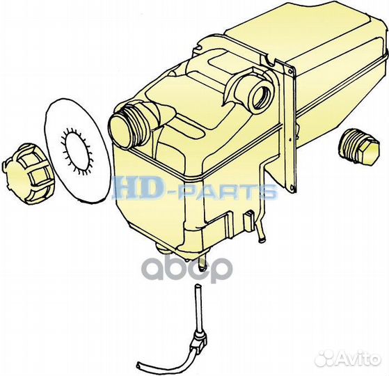 Расширительный бачок, Радиатор 302206 HD-parts