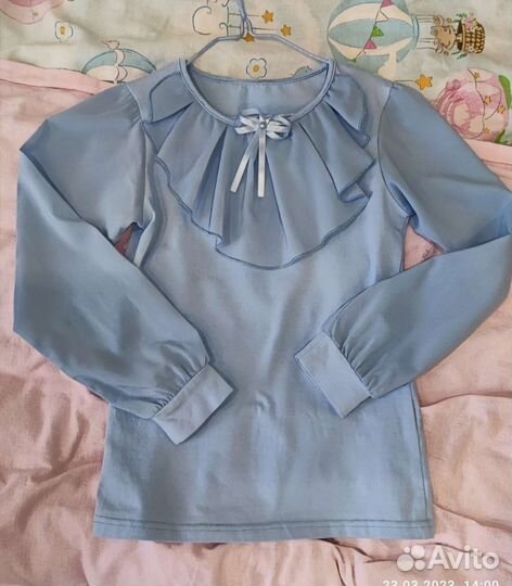 Блузка школьная 128