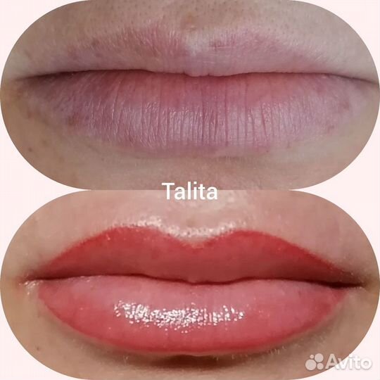 Перманентный макияж брови и губы