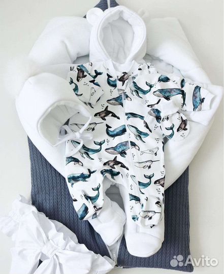 Конверт комплект комбинезон для новорожденного