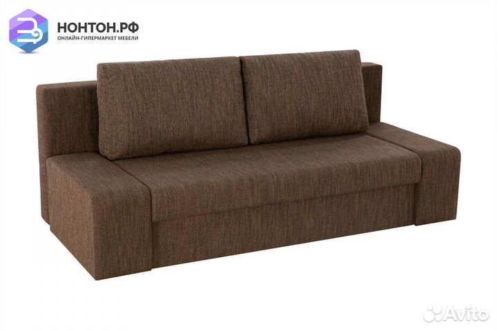 Диван еврокнижка Монако коричневый