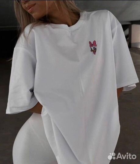 Костюм двойка: футболка + велосипедки