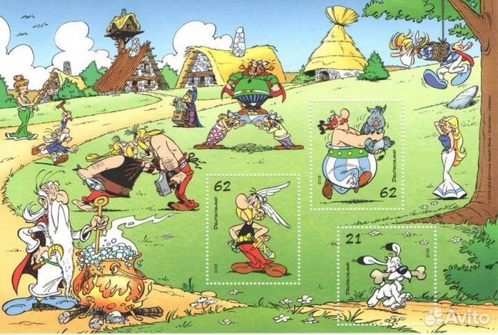 Лист марок «Астерикс и Обеликс»
