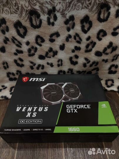 Видеокарта MSI GeForce GTX 1660 ventus XS 6G