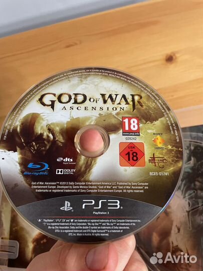 God of War Ascension PS3 диск