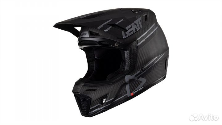 Мотошлем Leatt Moto 9.5 Carbon Helmet Kit, Black