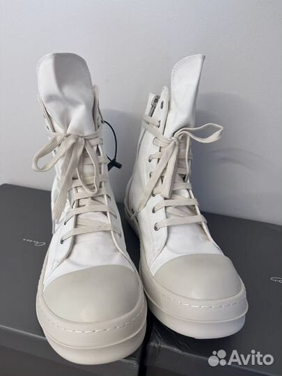 Rick Owens Drkshdw Ramones Cargo High White