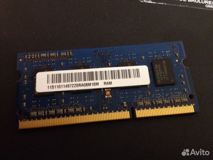 Планка памяти DDR3 (Elpida и Kingston) 1GB