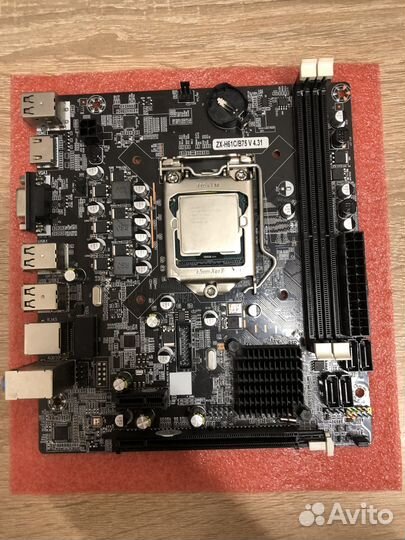 Материнская плата с процессором