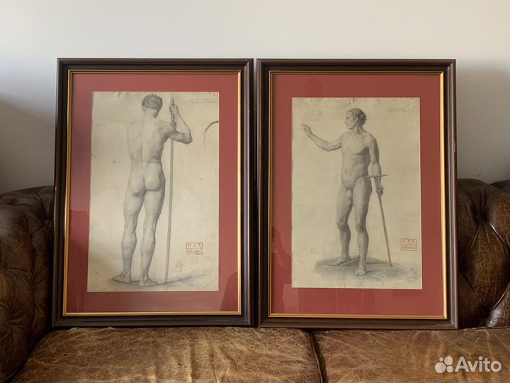 Графика дореволюционная, карандаш. Хворостецкий