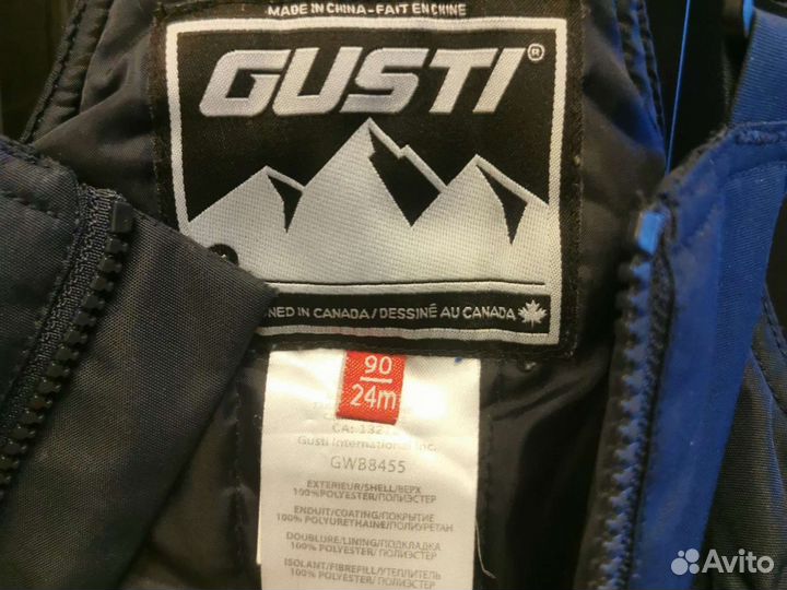 Штаны на подтяжках Gusti (Канада), разм 90