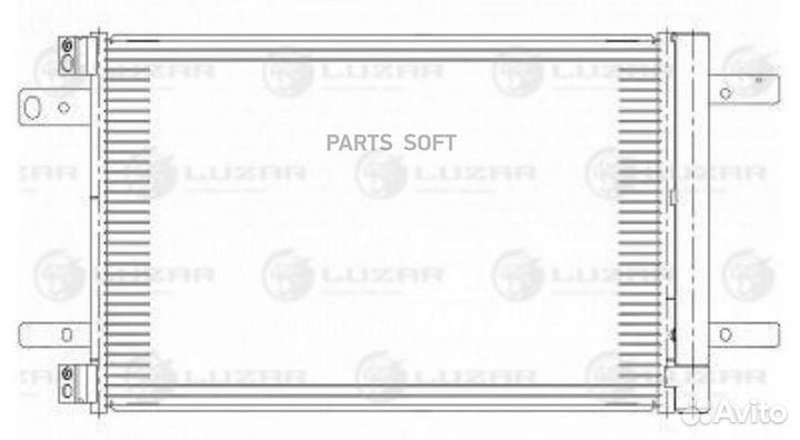 Luzar lrac2006 Радиатор кондиционера Peugeot Exper