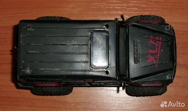 Машинка игрушка джип металл черный XLG 18х10.5х9.5