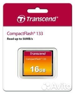 Transcend CompactFlash 16Gb 133x Ultra Speed