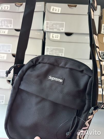 Supreme Shoulder Bag SS18 Black (Оригинал)