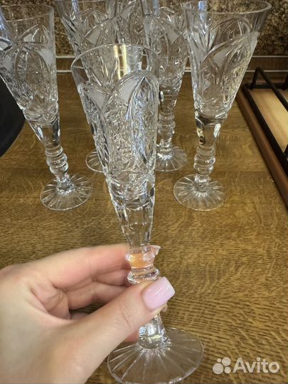 Хрустальные фужеры для вина