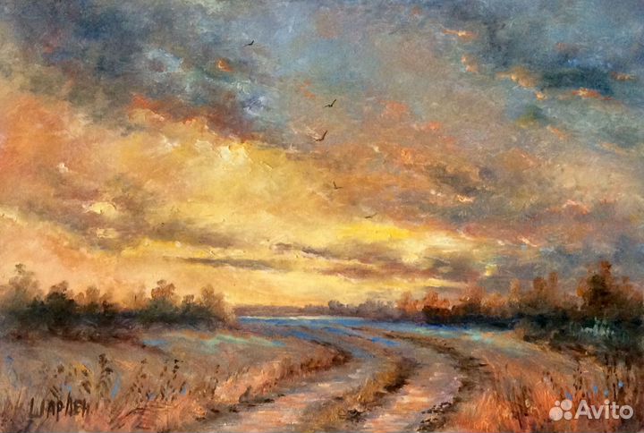 Картина Небо осенью дышало, пейзаж