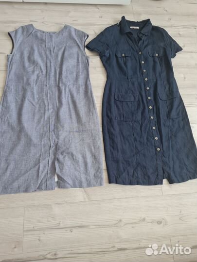 Платья лен пакетом 48р