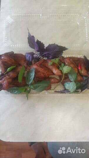 Перепела горячего копчения