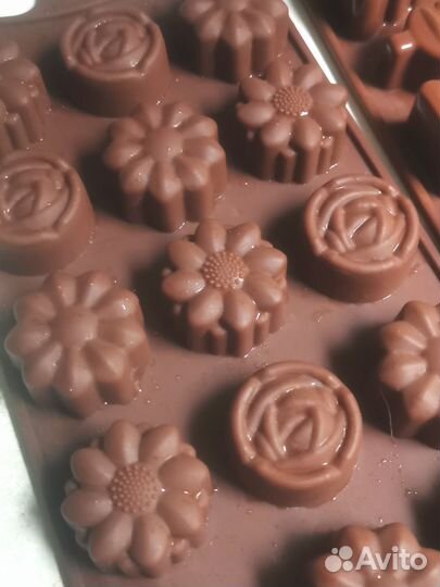 Формы силиконовые для льда и шоколада, 6шт