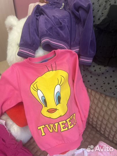 Вещи пакетом на девочку 104 110