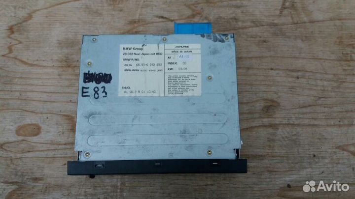 Блок управления навигацией HDD PC Card BMW X3 E83