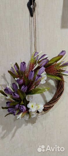 Венок декоративный весенний